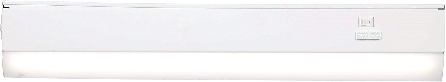 Good Earth Lighting UC1138WH118LF0G 18 in. LED Smooth Light Under Cabinet Light - White Finish