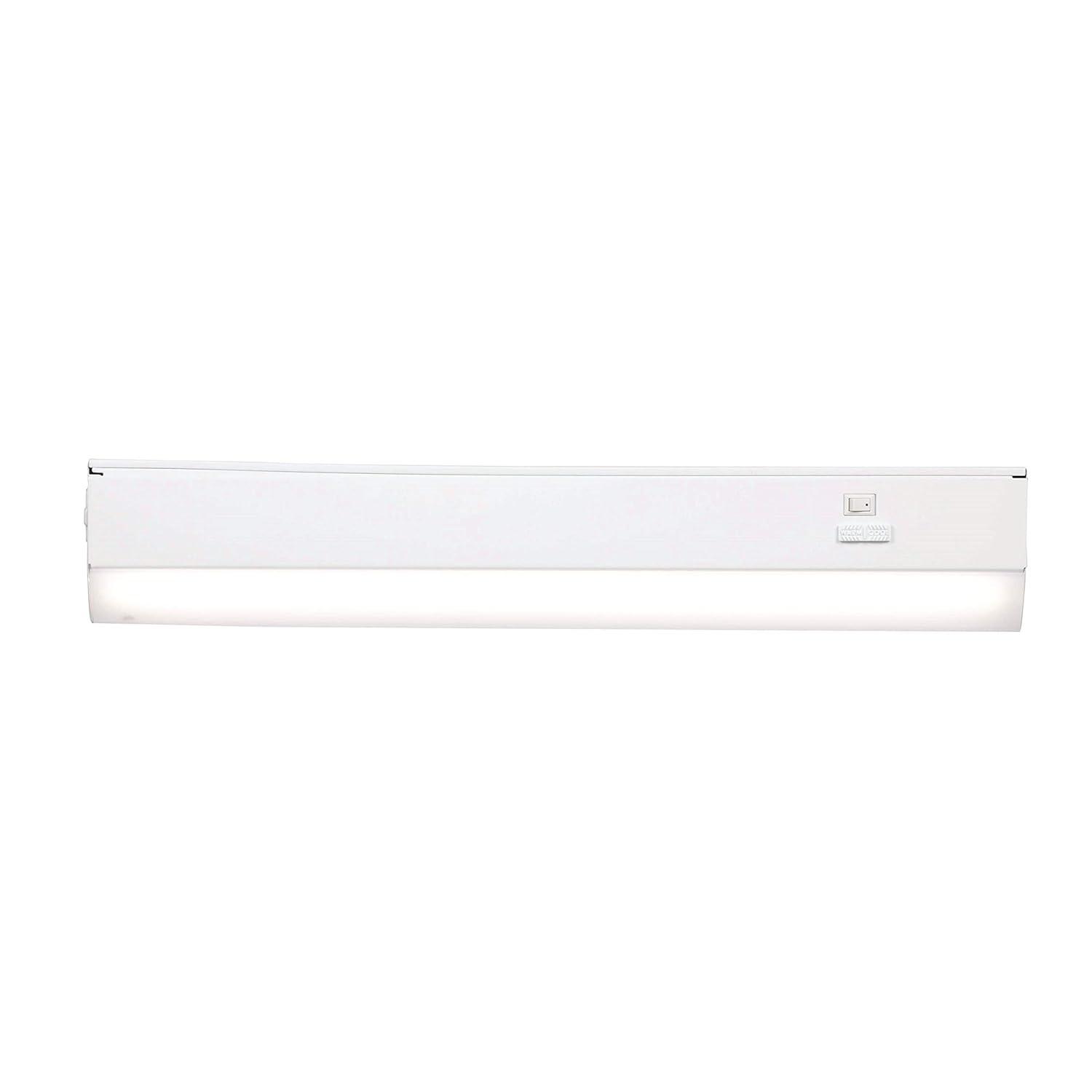 Good Earth Lighting UC1138WH118LF0G 18 in. LED Smooth Light Under Cabinet Light - White Finish