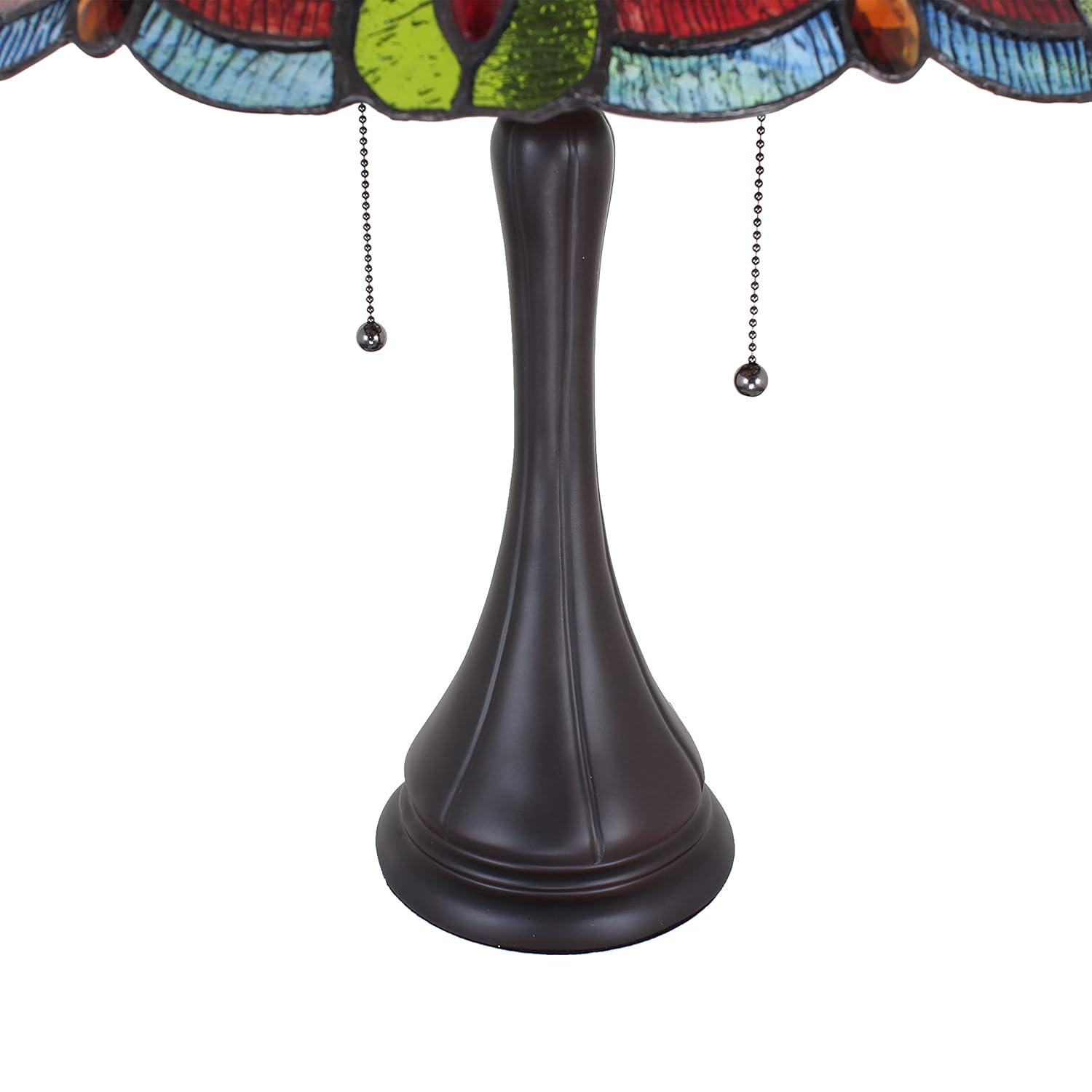 Chloe Lighting Jorgie Tiffany-style 2 Light Table Lamp 16" Shade