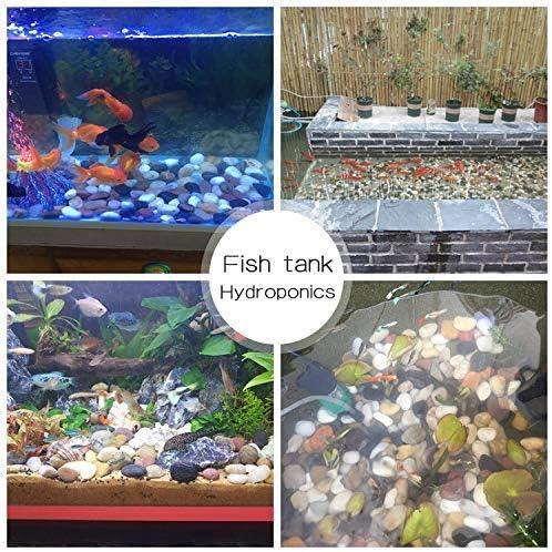 Voulosimi 12 LBS River Rock Stones, Natural Decorative Polished Mixed Pebbles Gravel,Outdoor Decorative Stones for Plant Aquariums, Landscaping, Vase Fillers