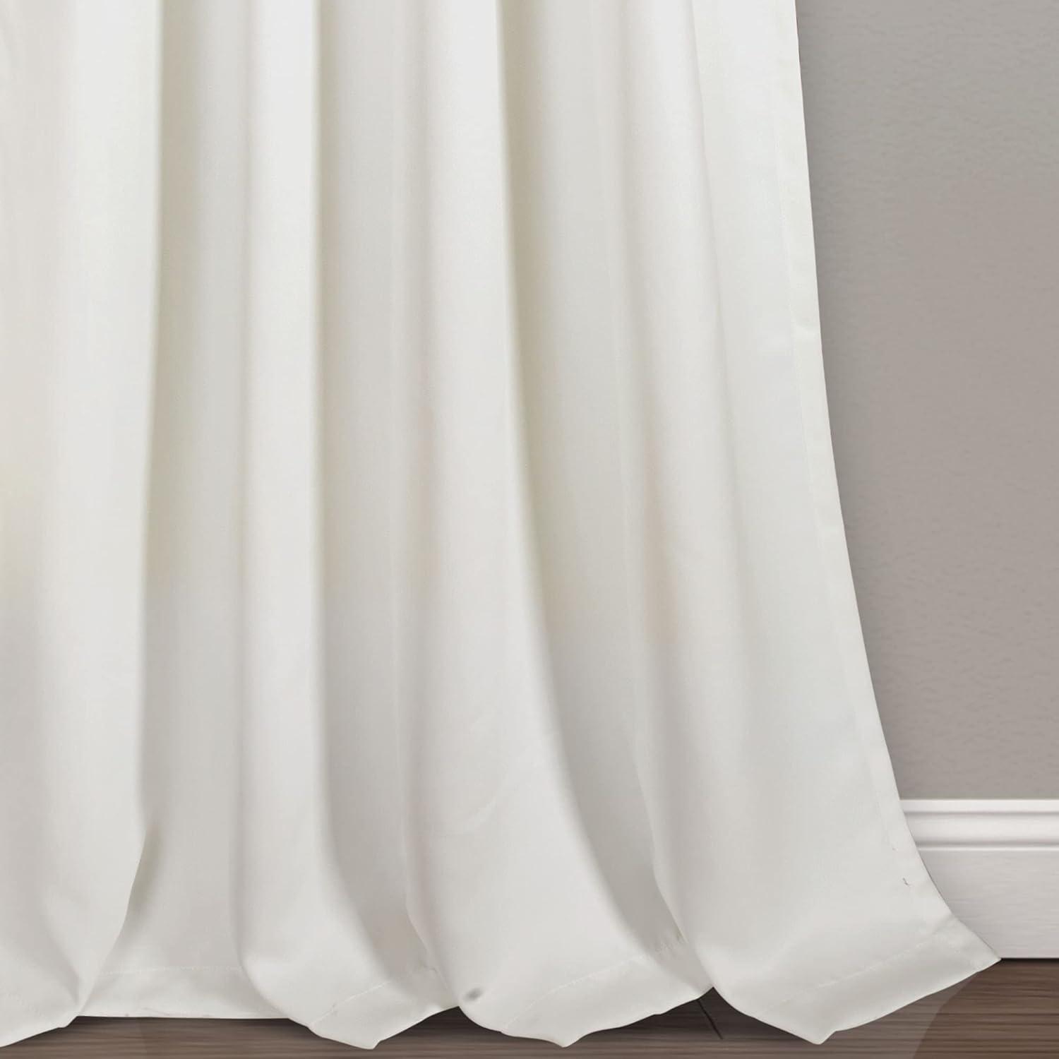 Lush Decor Weeping Flowers Floral Room Darkening Thermal Rod Pocket Curtain Panels (Set of 2)
