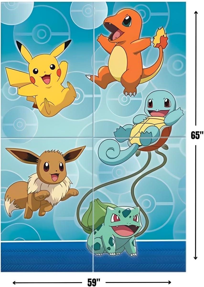 Pokemon Party Scene Setters Wall Decorating Kit with Props