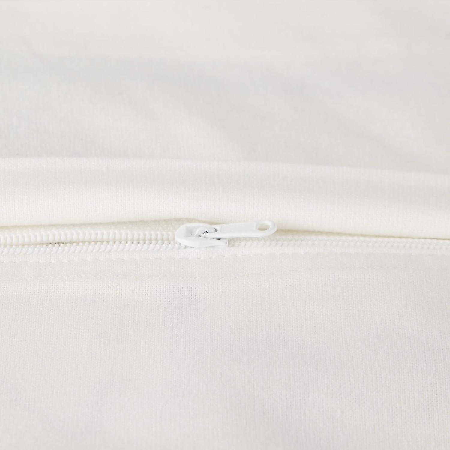 4pk 18"x18" Pig and Flower Market Farmhouse Check and Printed Square Throw Pillow Covers White - Design Imports: Cotton, Hidden Zipper