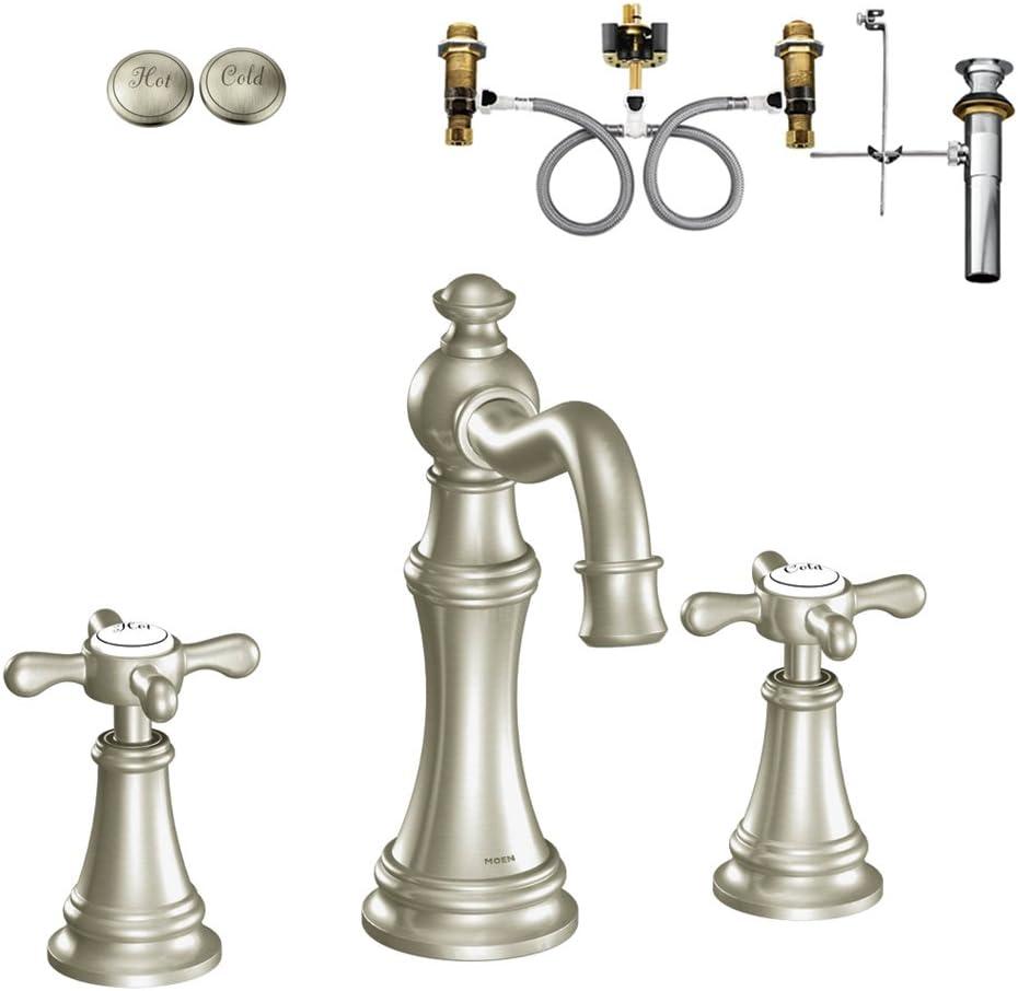 Weymouth Widespread Bathroom Faucet with Drain Assembly