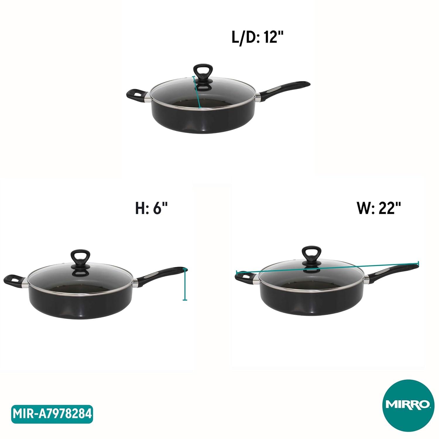 Mirro Get-A-Grip 12'' Saute Pan with Lid