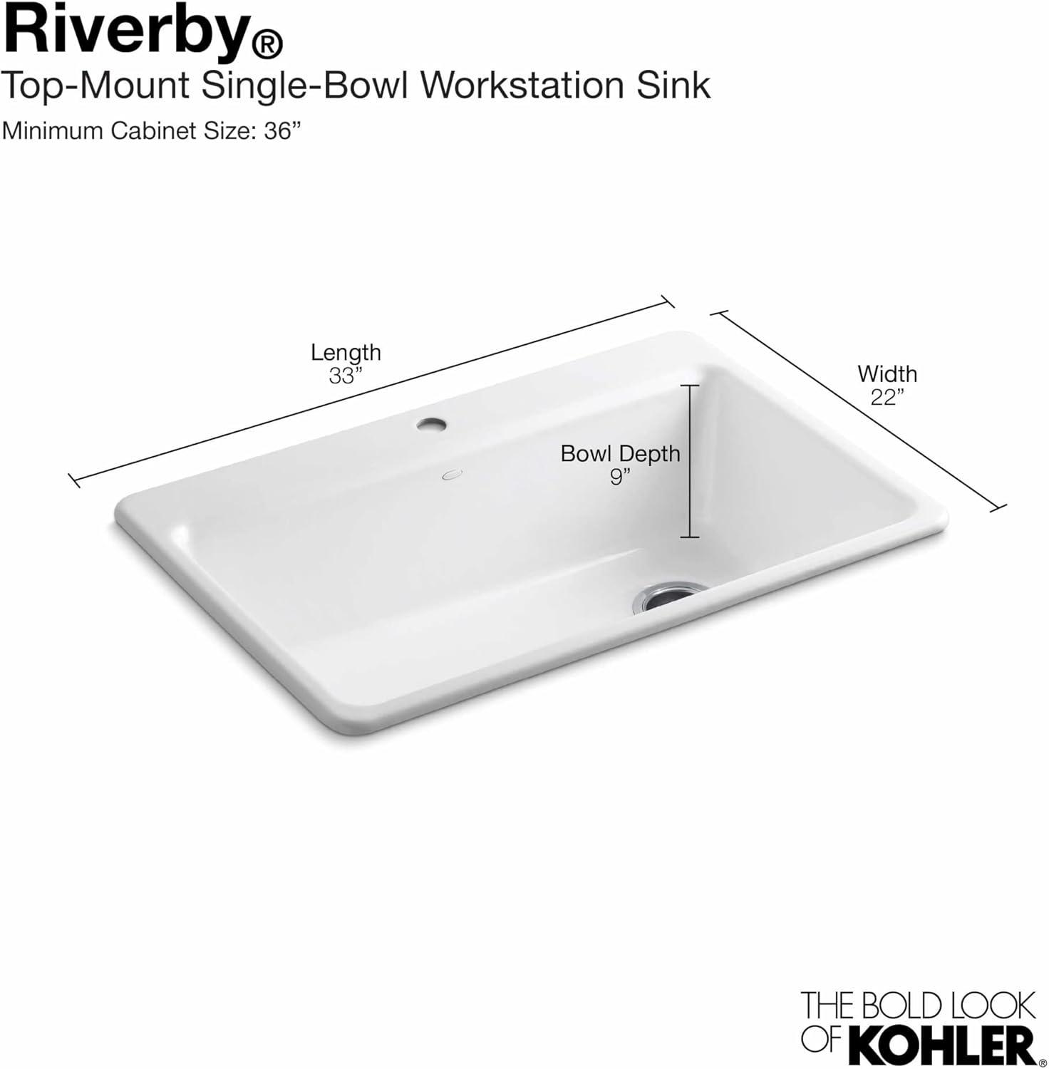 Riverby™ Single-Bowl Top-Mount Kitchen Snk with Accessories