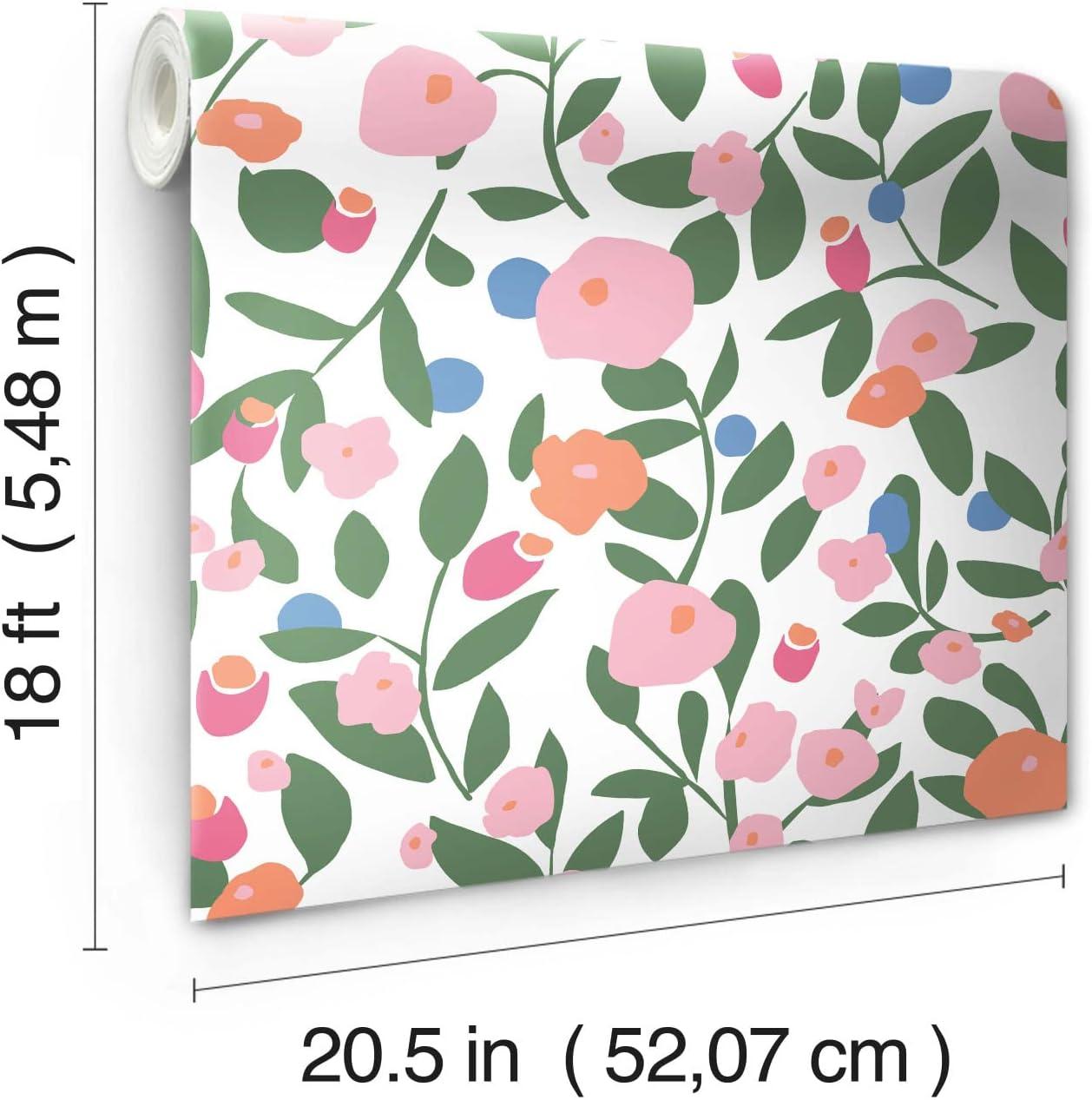 Kensington Peel & Stick Floral Roll