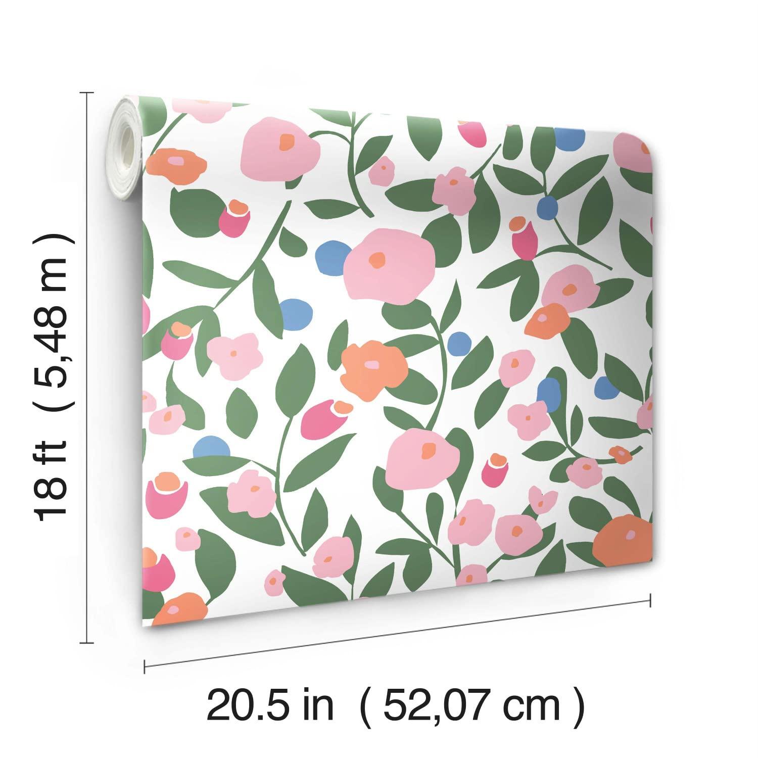 Kensington Peel & Stick Floral Roll