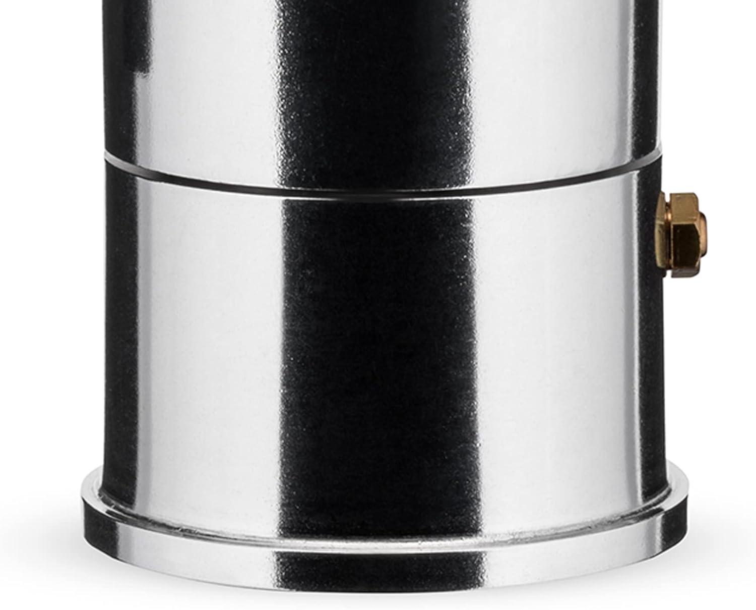 Alessi La Cupola Silver Aluminum 3-Cup Espresso Maker