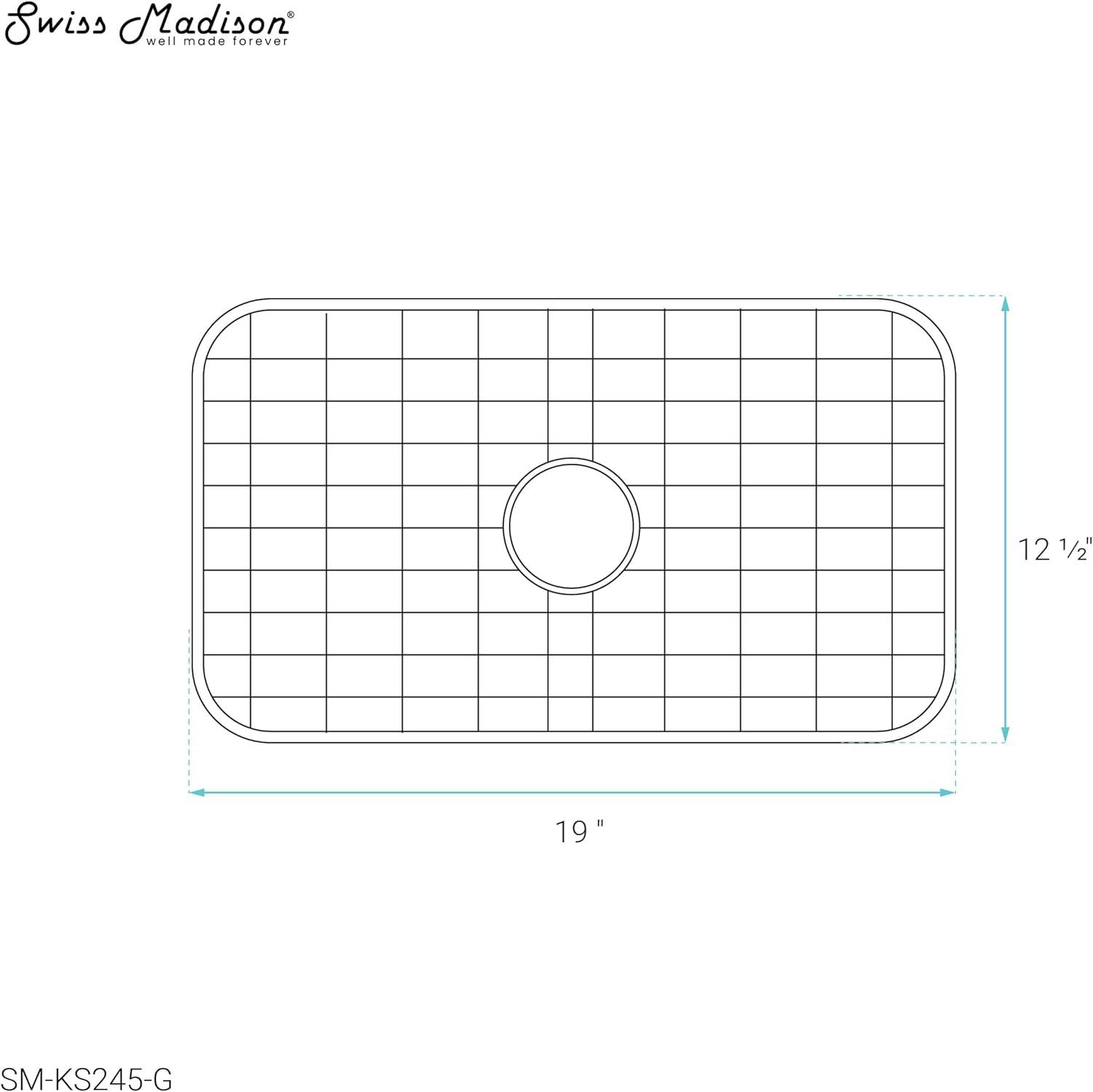 Swiss Madison 19 x 12.5 Stainless Steel Kitchen Sink Grid