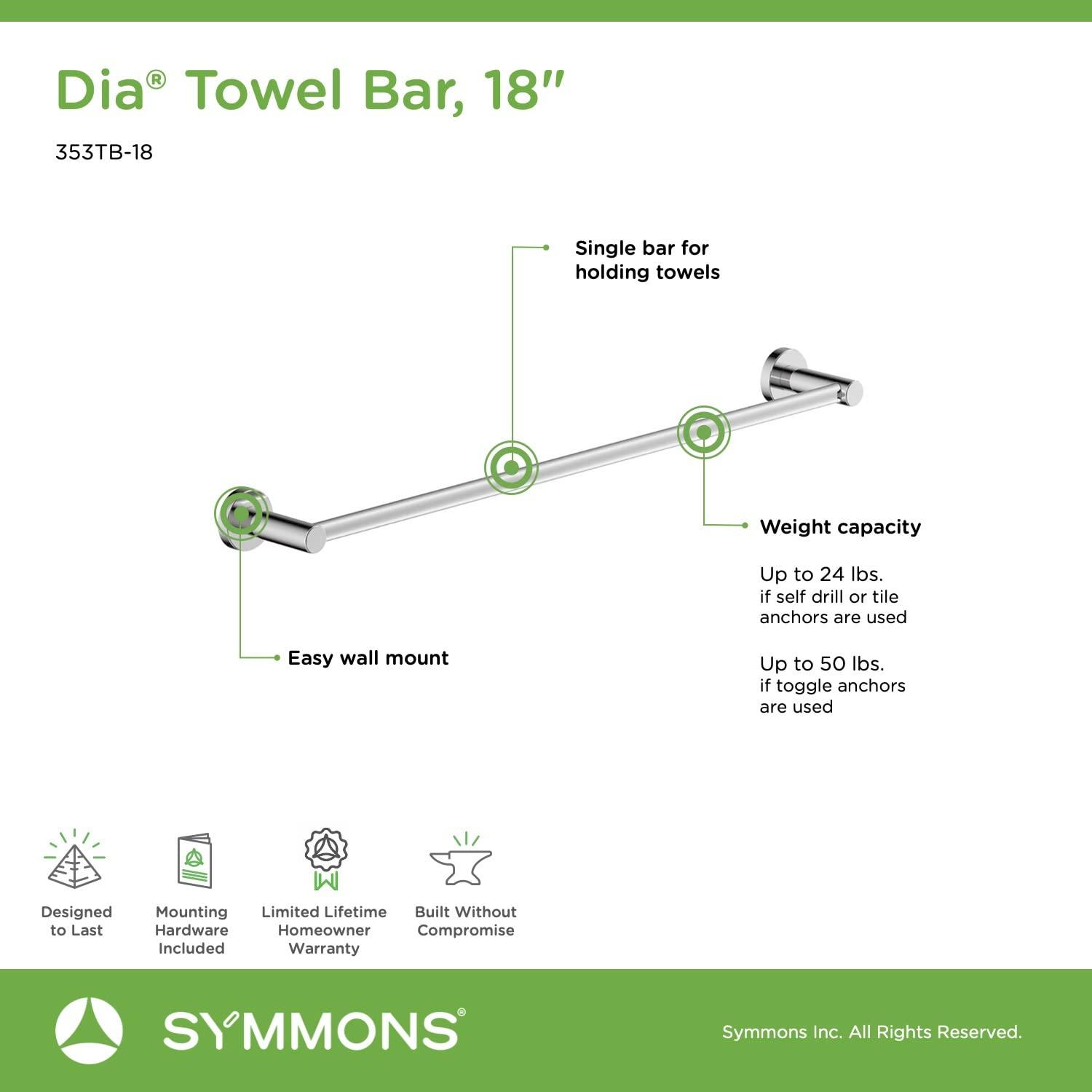 Symmons Dia 4 Piece Bath Accessory Hardware Set 35AC4BUNDLE