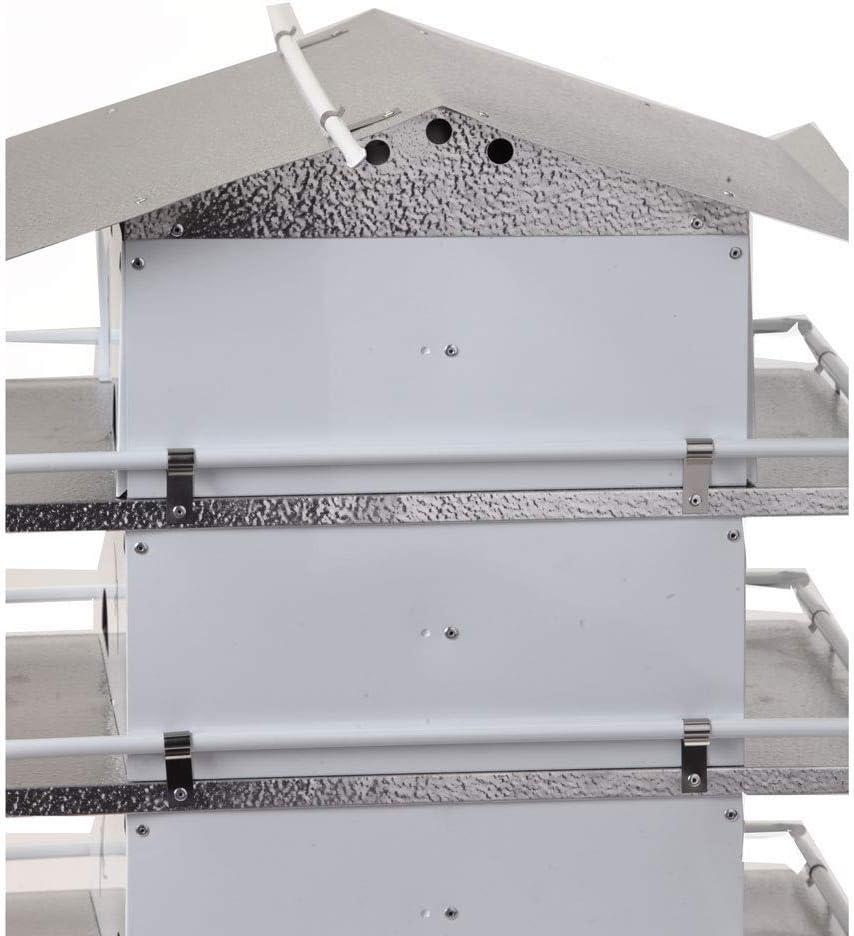 Birds Choice 20" Silver Purple Martin House Watersedge Suites: Aluminum, Weather-Resistant, Pole Mount