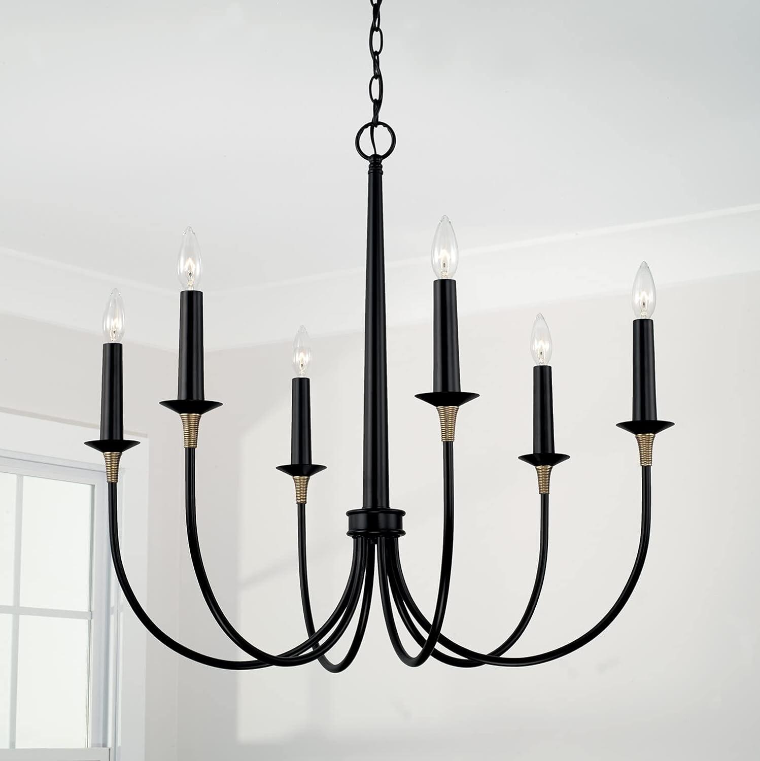 6 - Light Dimmable Classic / Traditional Chandelier