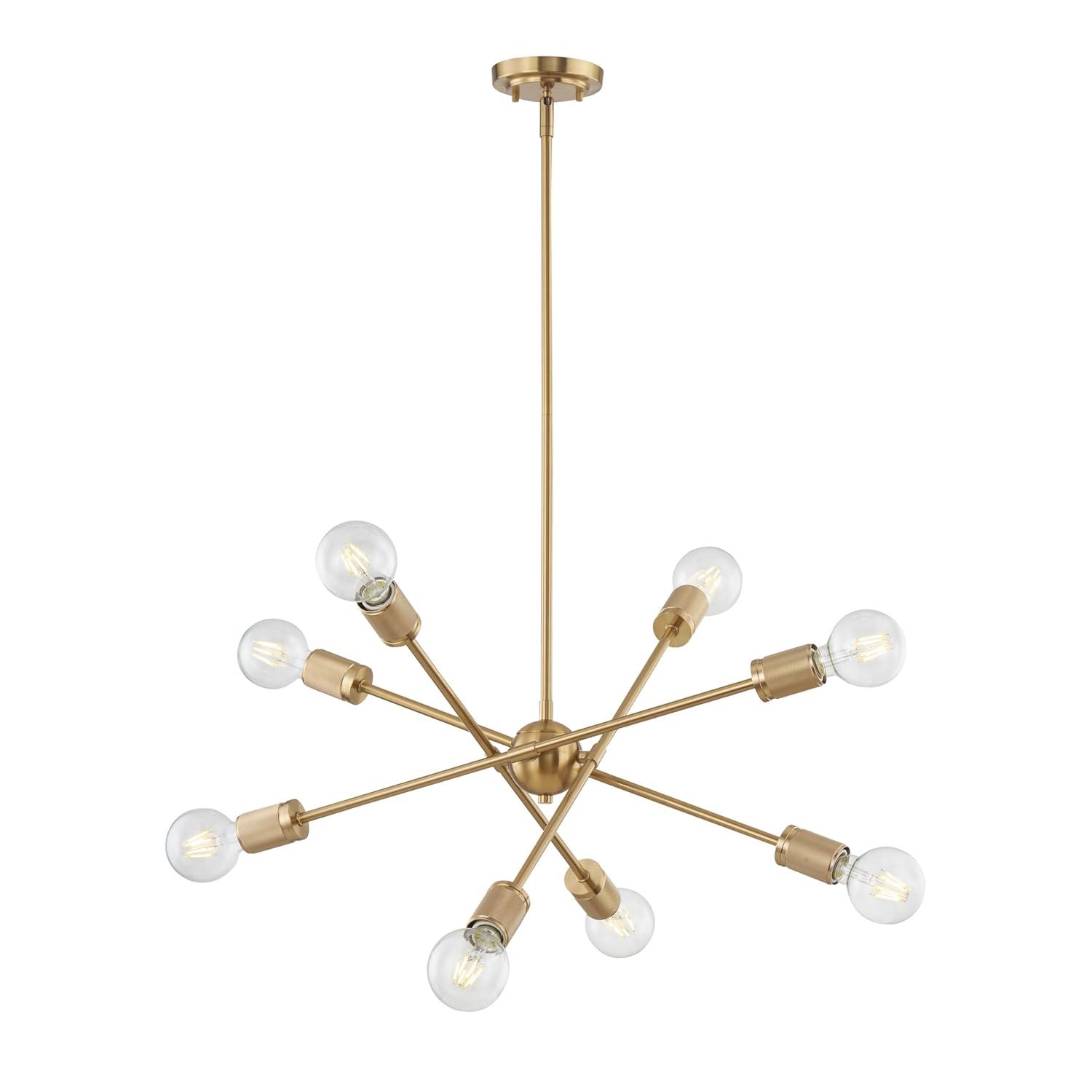 Elk Home Module 8 - Light Chandelier in  Burnished Brass