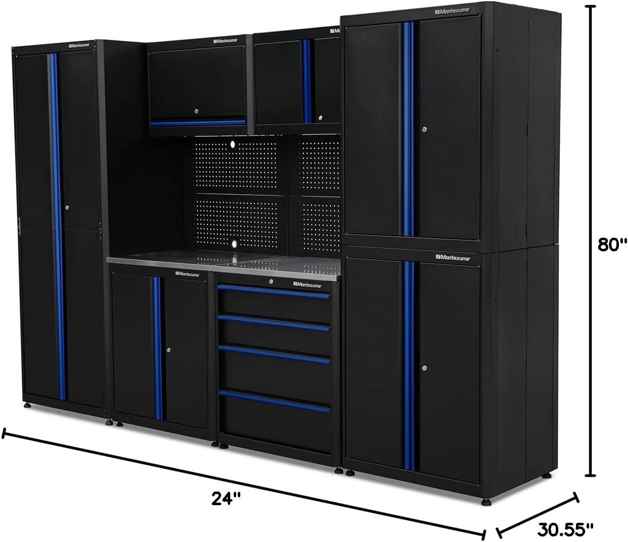 Montezuma Steel Garage Organization Cabinet