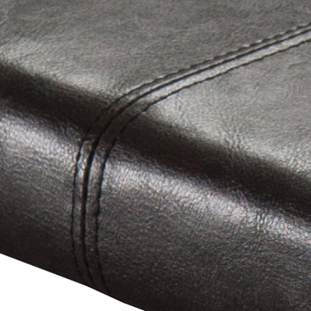 Benches Winsome Espresso Brown: Cushioned Faux Leather, No Assembly, PU Soft Seat