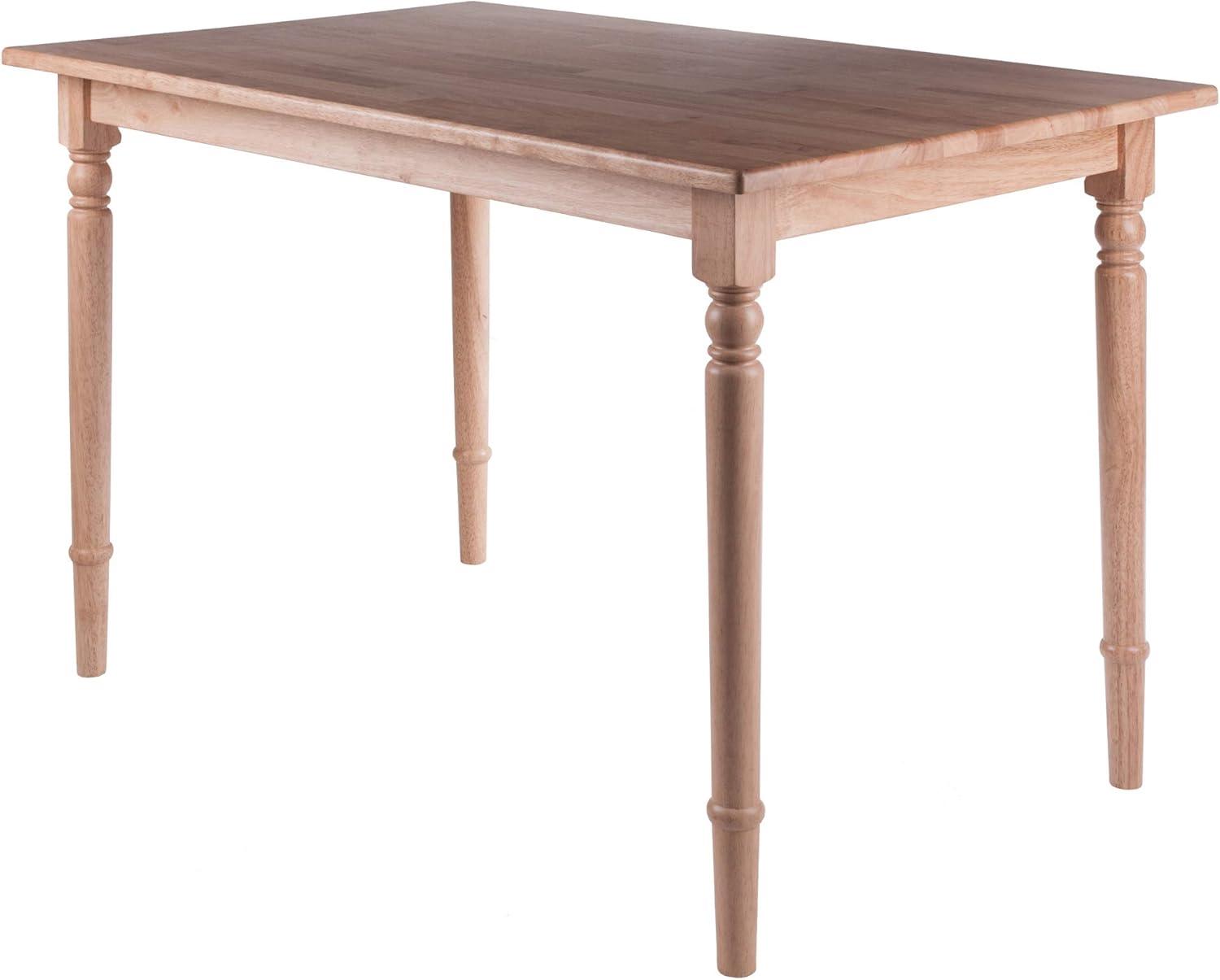 Ravenna Dining Table Natural - Winsome: Solid Wood, Farmhouse Style, Seats Six