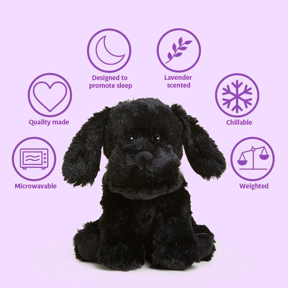 Microwavable Black Lab Plush with Lavender Scent