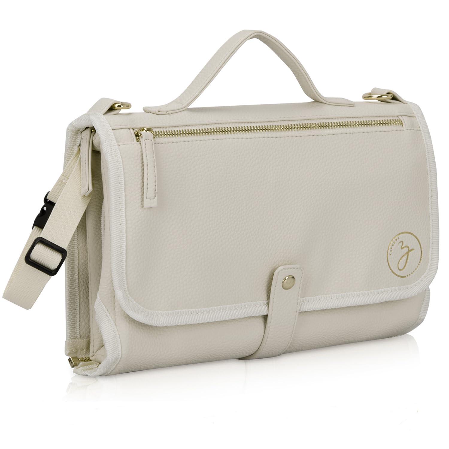 Portable Diaper Changing Pad. Portable Changing Pad for Diaper Bag. Travel Changing Pad. Newborn Essentials, Newborn Girls and Boys, Cream, 750 Count