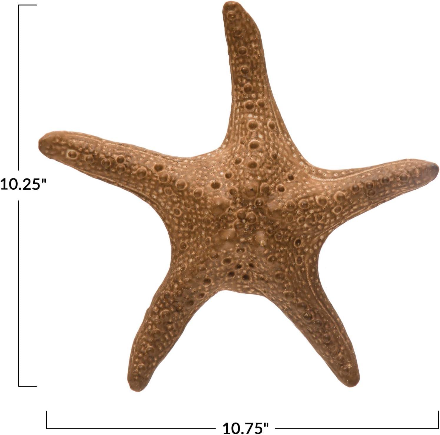 Brown Wooden Starfish Figurine for Kids Room Decor