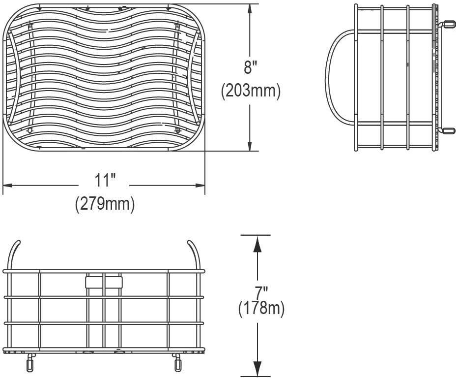 11" x 8" Stainless Steel Rinsing Basket