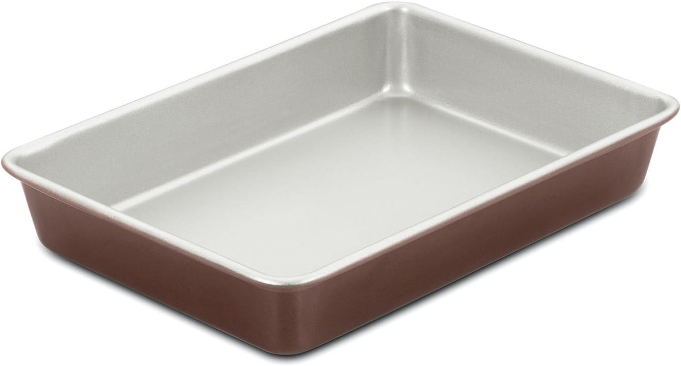 Bronze Non-Stick 13" x 9" Aluminized Steel Cake Pan