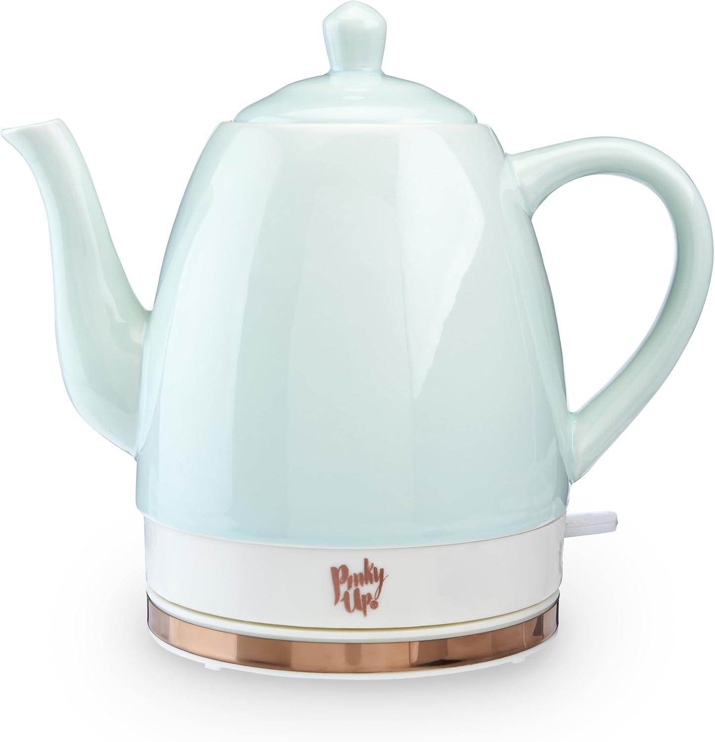 Pinky Up Noelle Ceramic Electric Tea Kettle