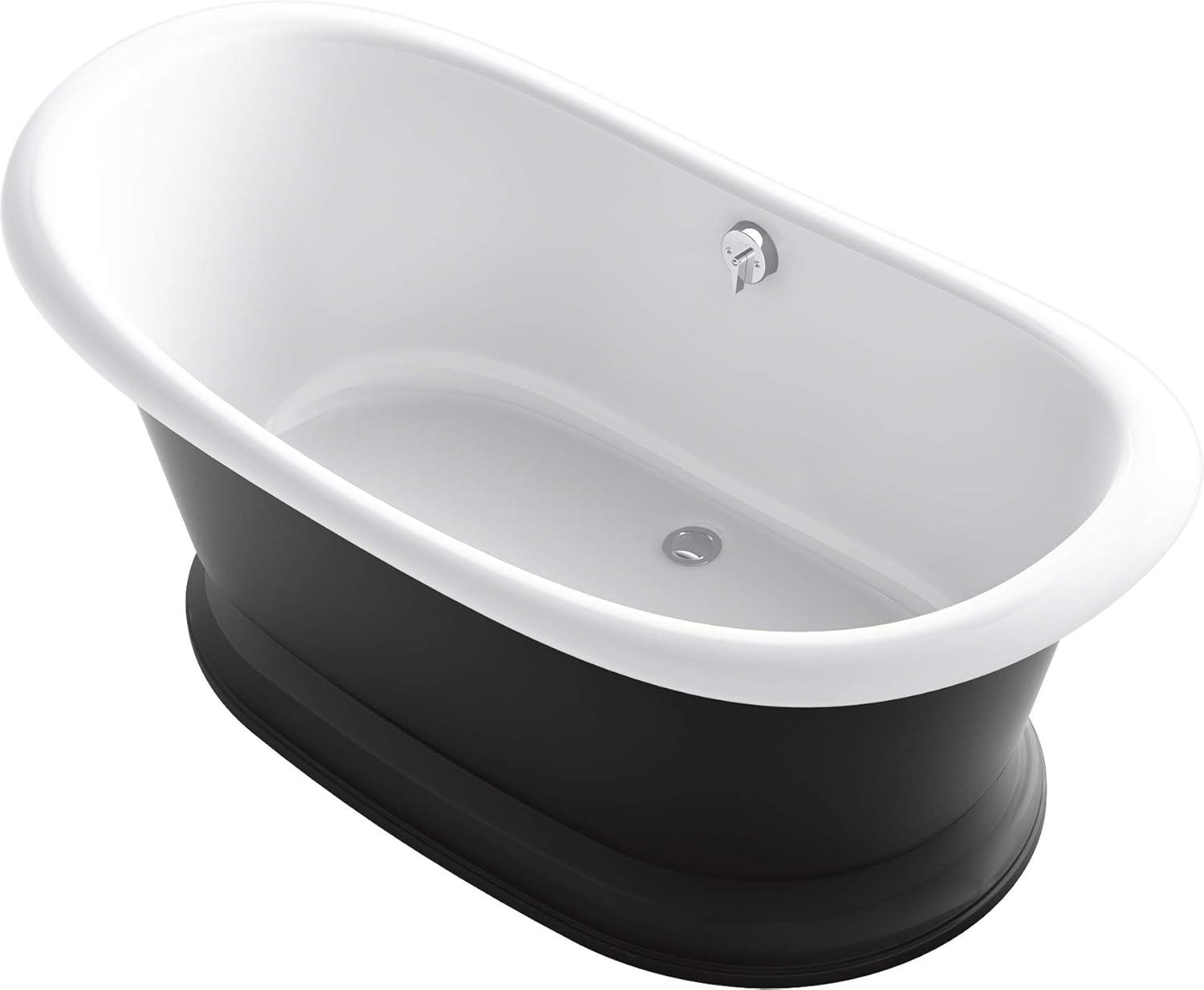 Artifacts® 66" x 33" Freestanding Bath with Iron Black Exterior