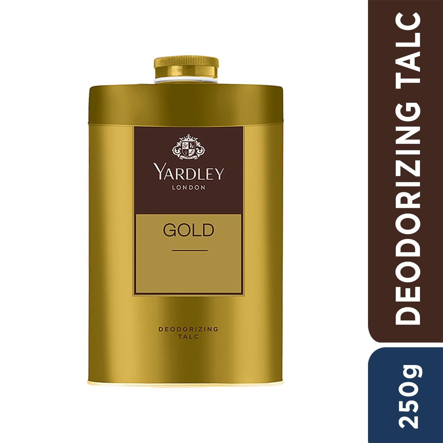 Yardley London Gold Perfumed Talc, 250 gm 8.8 oz