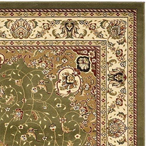 SAFAVIEH Lyndhurst Gabriella Traditional Bordered Area Rug, Sage/Ivory, 10' x 10' Square