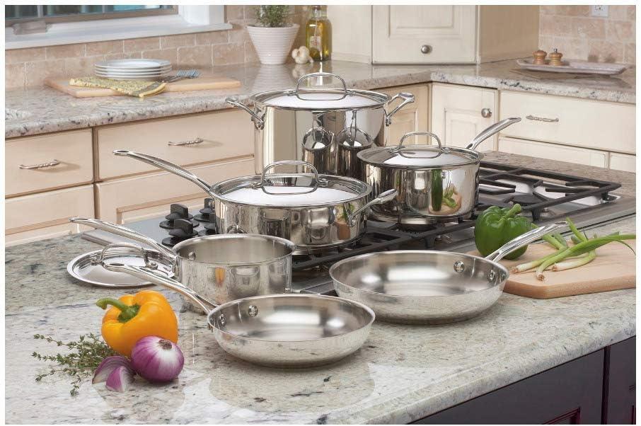 10-Piece Stainless Steel Non-Stick Cookware Set