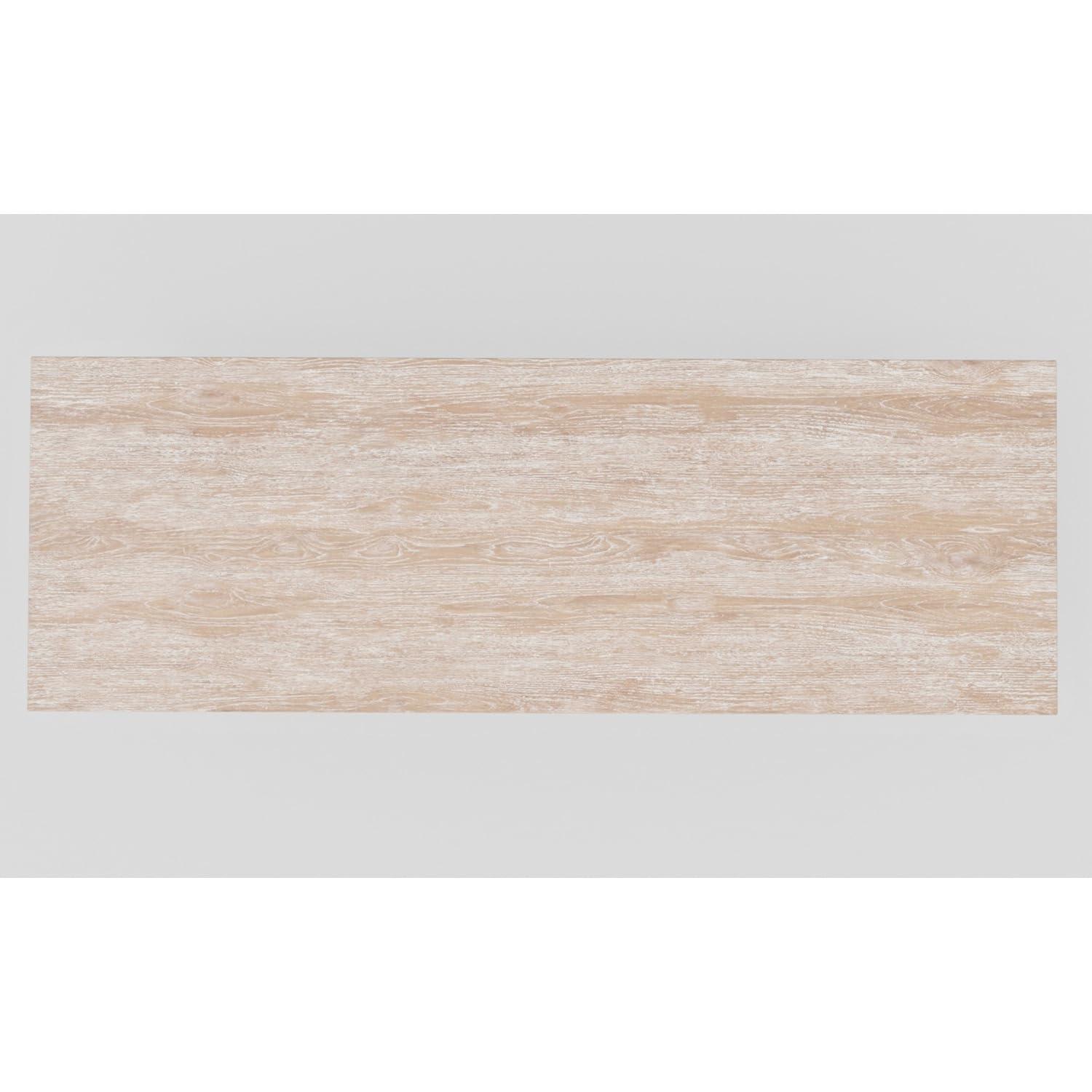 Alpine Furniture Raquel  84 in. W Rectangular Dining Table in Driftwood