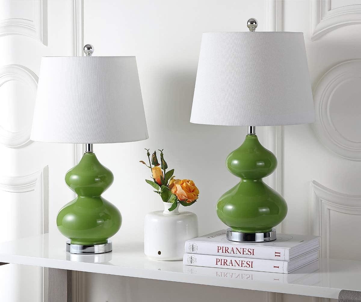 Eva Double Gourd Table Lamp (Set of 2) - Green - Safavieh.