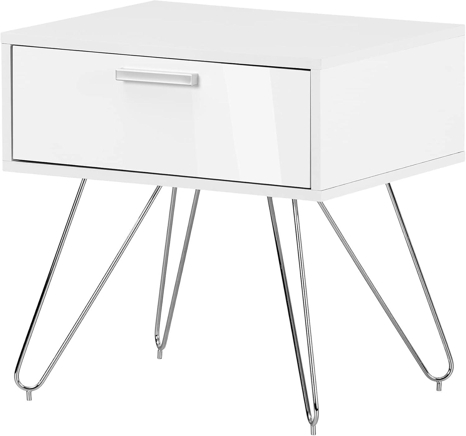 South Shore Slendel Nightstand Pure White