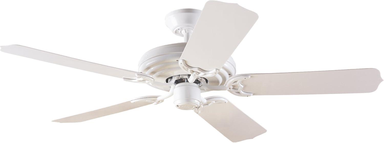 Hunter 52-Inch White Plastic Blades Outdoor Ceiling Fan with Lighting