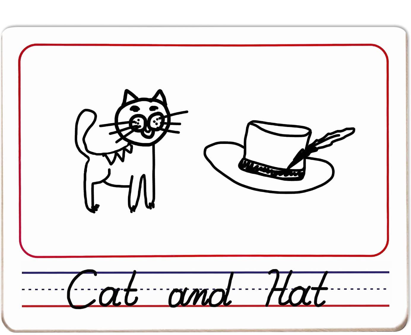 10 Pack Double Sided Whiteboards 9”x12” Story Lined Dry Erase Boards for Kids Writing Board Age 3-5 Practice Drawing Small White Board Teacher Elementary Grade 1 Kindergarten Preschool + Erasers