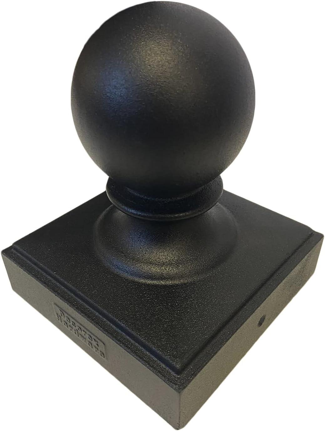 Black Aluminum 5.5" Ball Post Cap