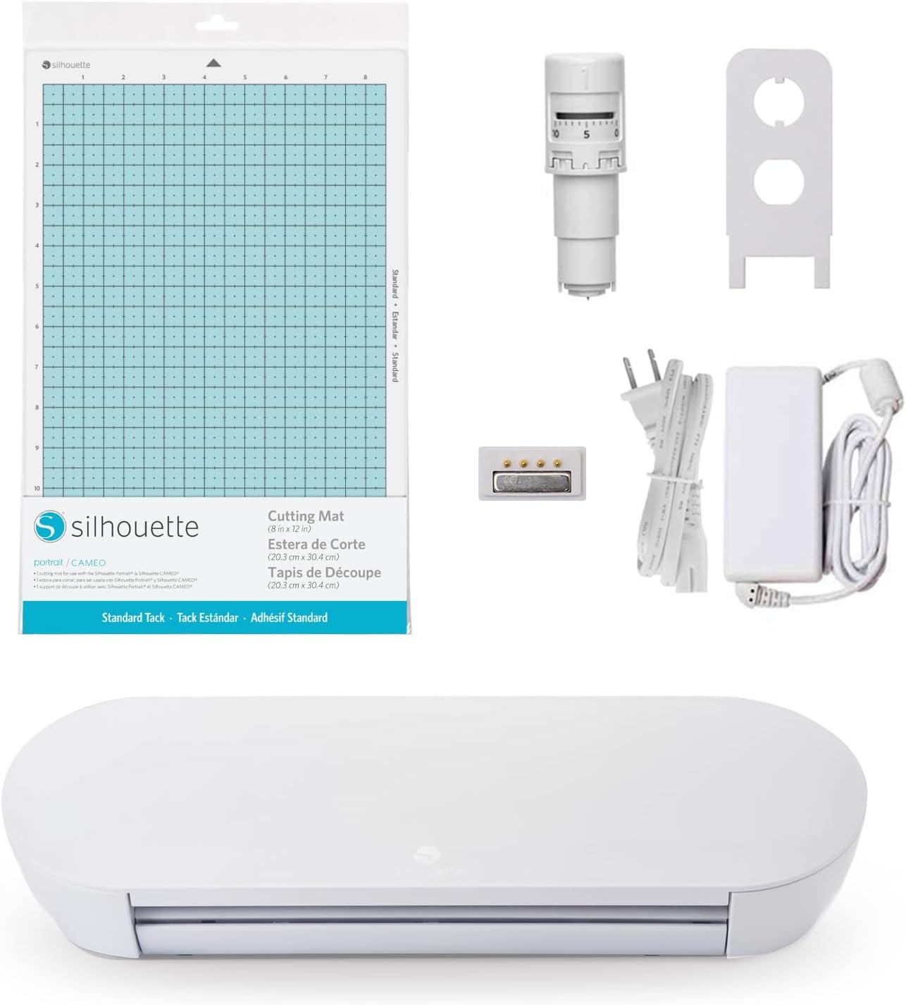 White Compact Vinyl Cutting Machine with Accessories