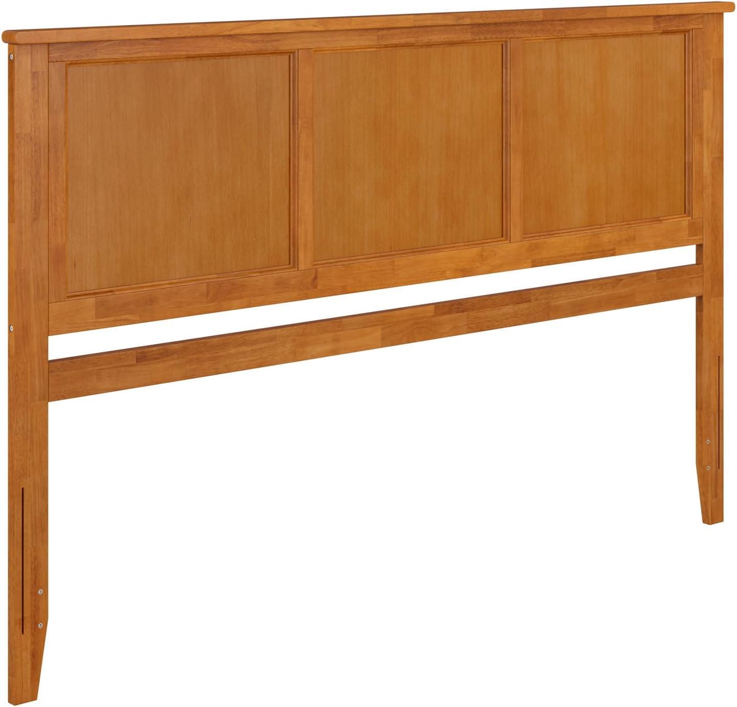 AFI Furnishings Madison King Solid Wood Panel Headboard in Light Toffee