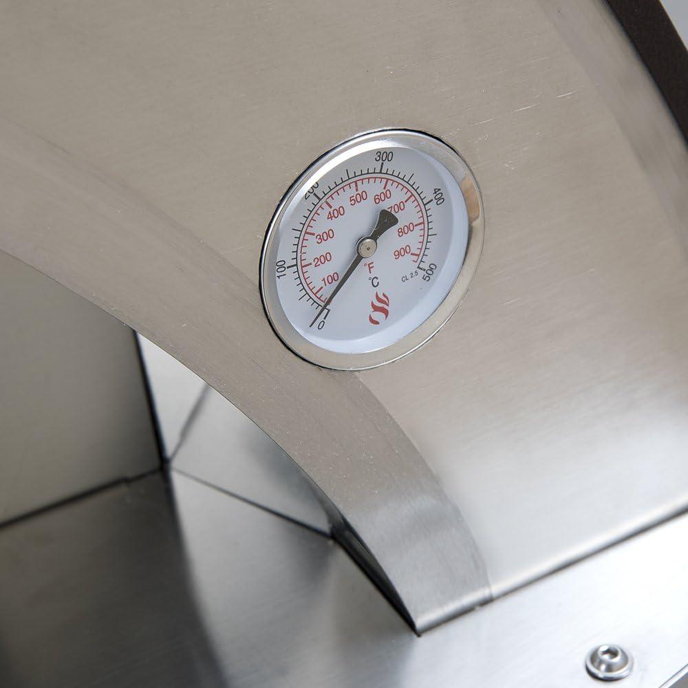 Forno Venetzia Forno Venetzia Torino Stainless Steel Countertop Wood Burning Pizza Oven