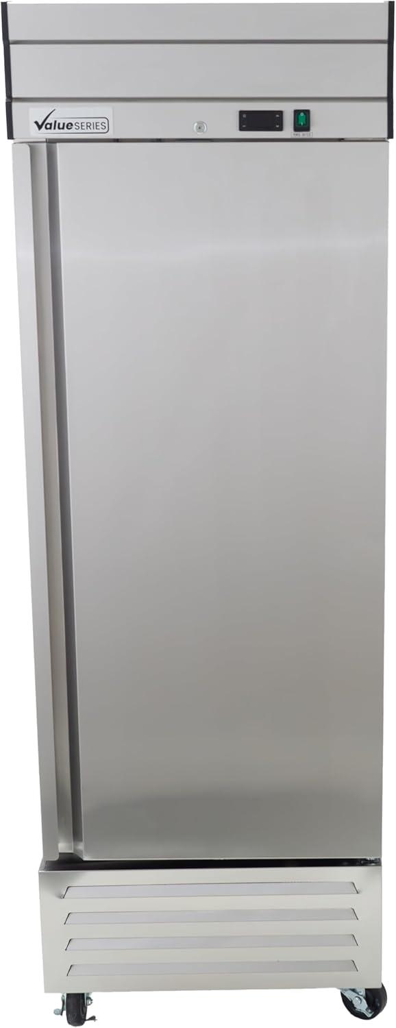 27" Stainless Steel Single Door Reach-In Commercial Freezer