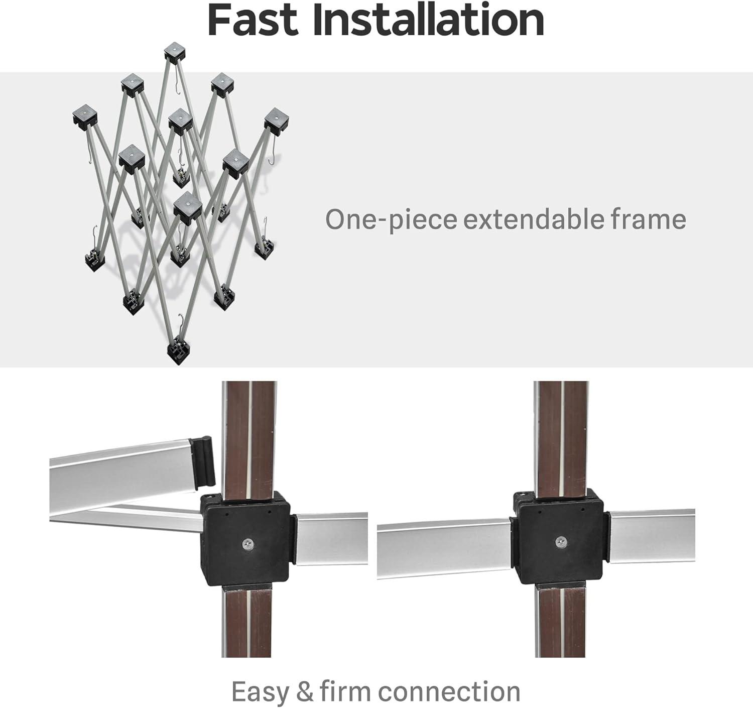 Yescom Portable Pop Up Podium Counter Table Stand Promotion Retail Trade Show Display