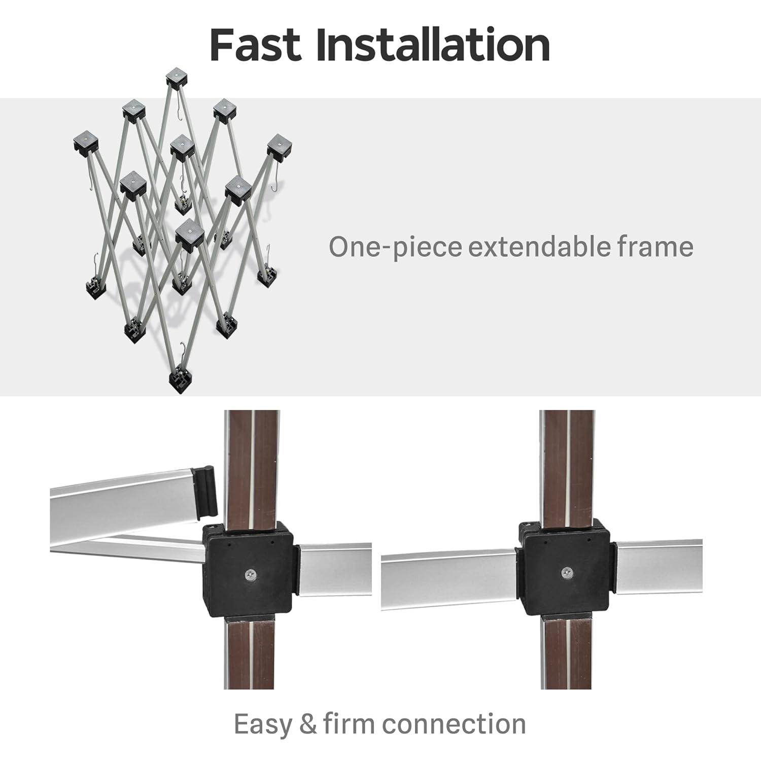Yescom Portable Pop Up Podium Counter Table Stand Promotion Retail Trade Show Display