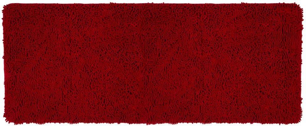 Burgundy Memory Foam Shag Bath Mat 24x58