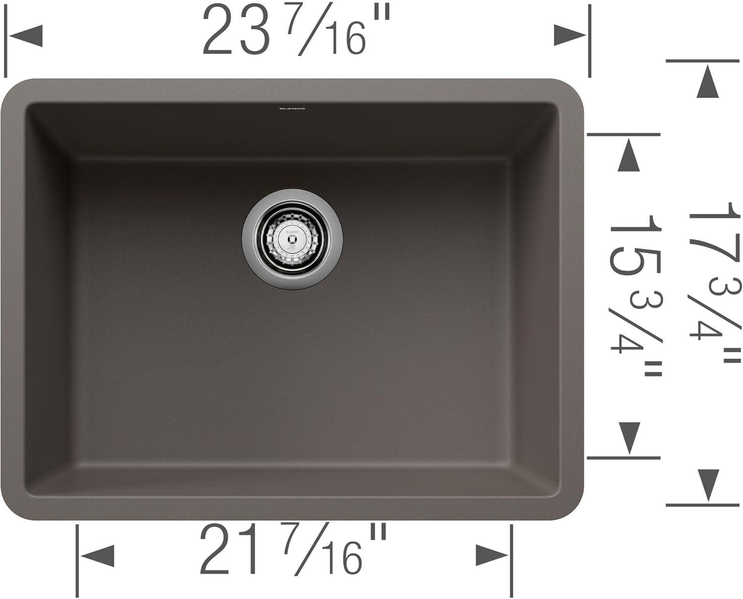 Precis SILGRANIT 24" L x 17.75" W Undermount Kitchen Sink