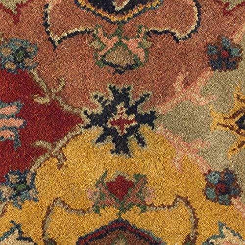 Heritage HG926 Hand Tufted Area Rug - Red/Multi - 4'x4' - Safavieh.