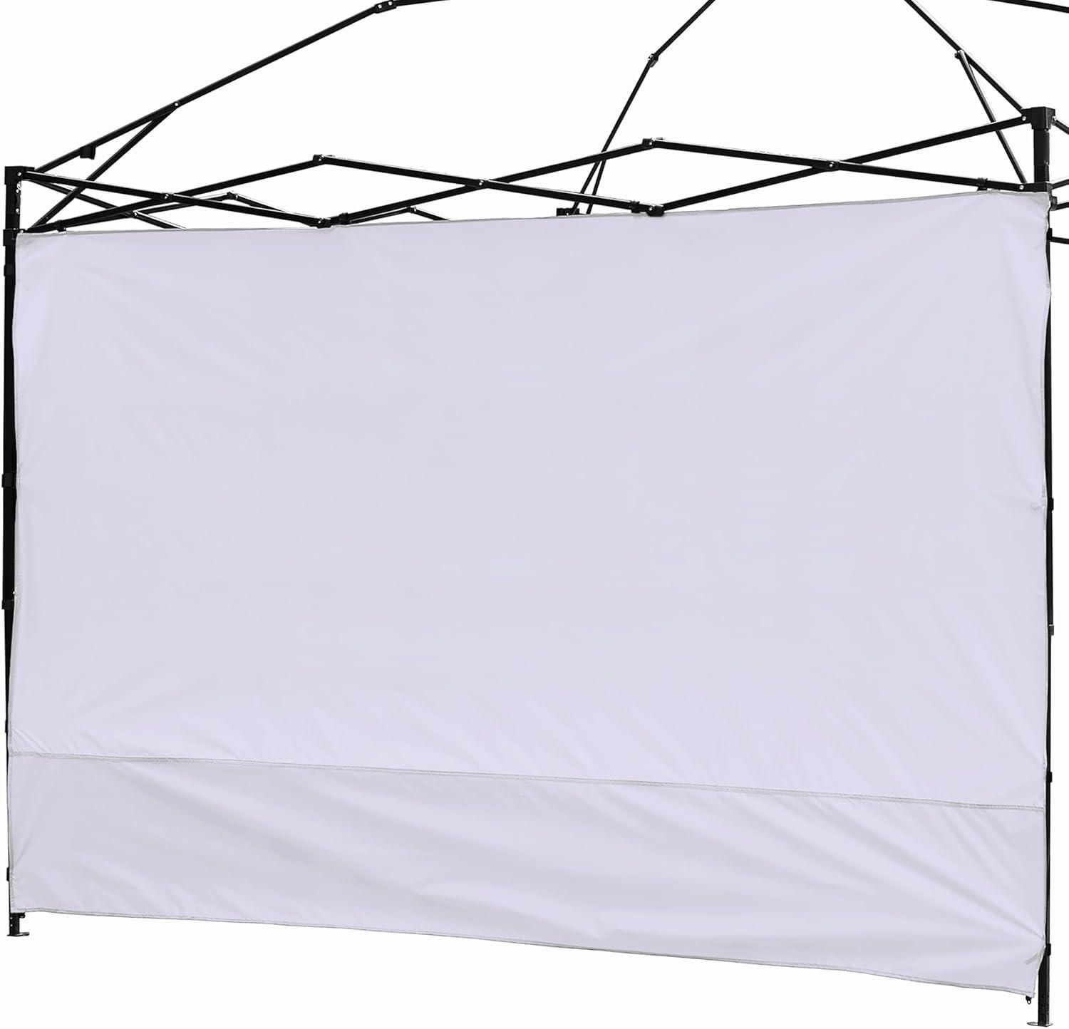 White Waterproof UV-Proof Canopy Sidewall for 10x10ft Gazebo