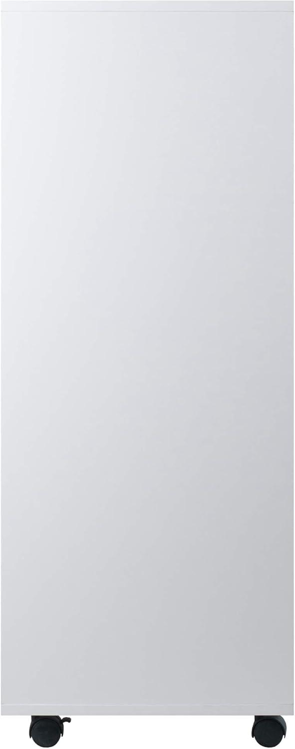 Halifax 5 Drawer Cabinet White - Winsome: Wood Composite Office Furniture, Printer Stand with Storage