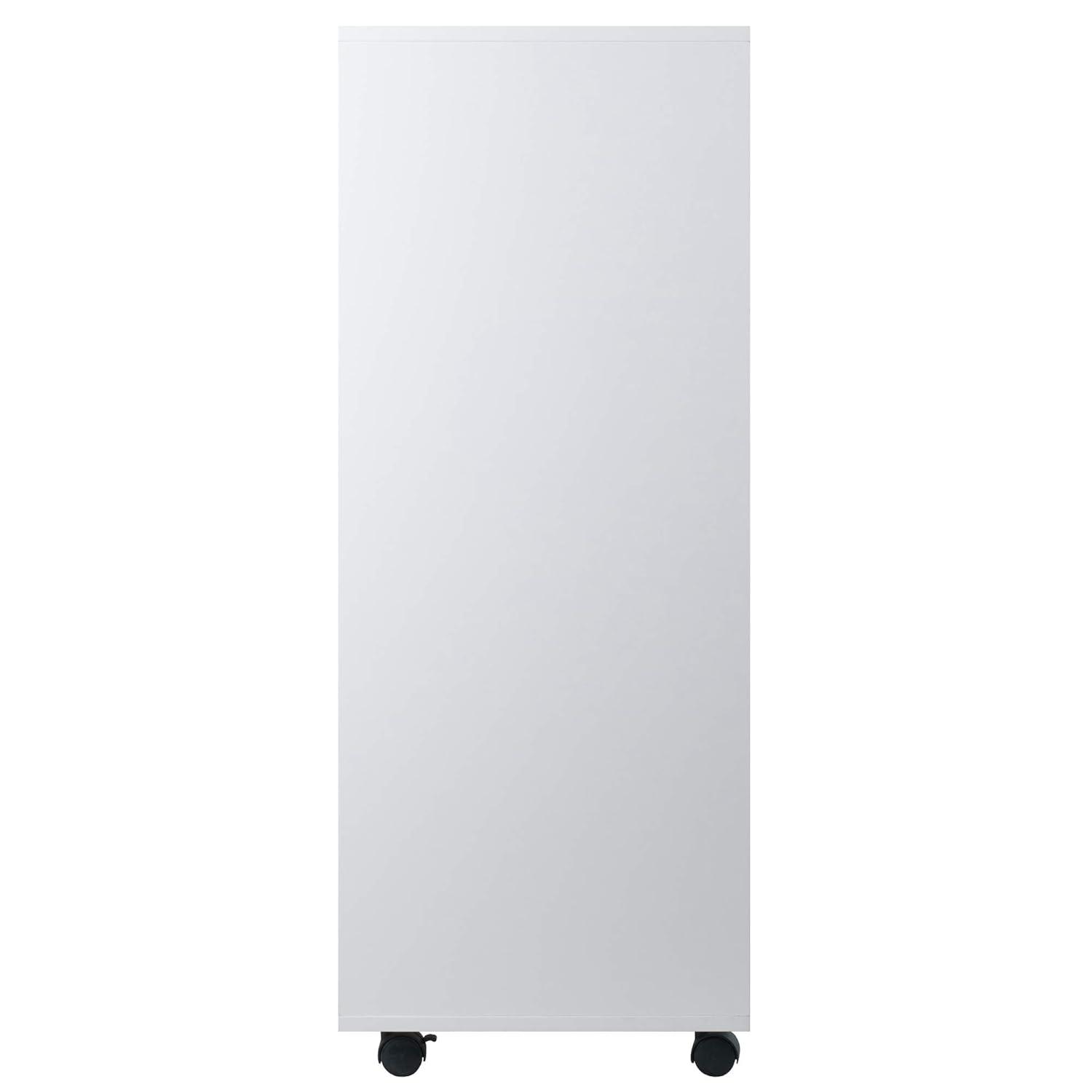 Halifax 5 Drawer Cabinet White - Winsome: Wood Composite Office Furniture, Printer Stand with Storage
