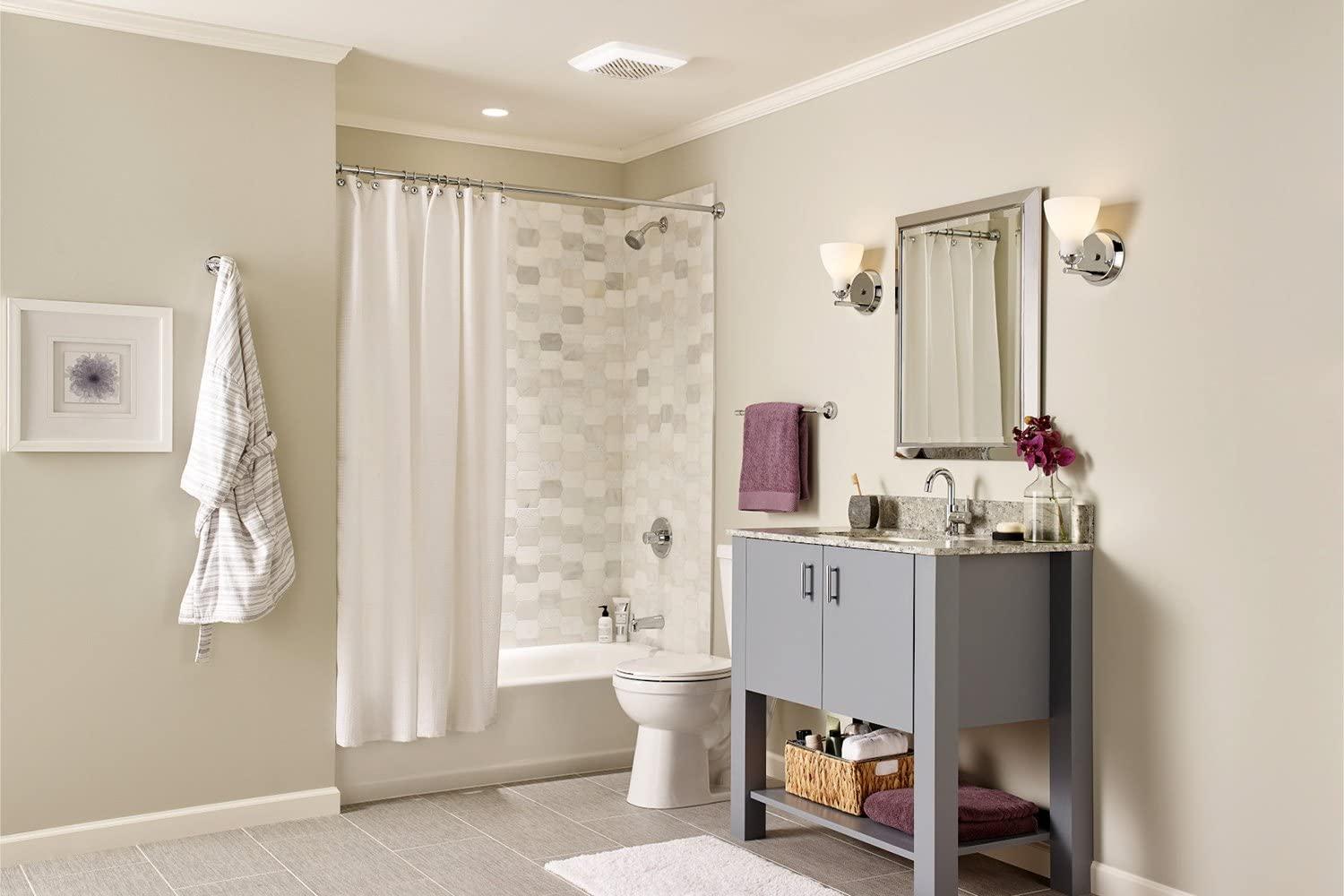 Broan Flex Series 110 CFM 1.5 Sones 120V Ventilation Fan with Soft Surround LED